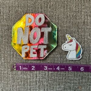 Colorful 'Do Not Pet' Patch for Pets